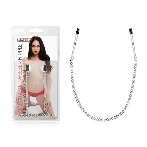 Lux Fetish Adjustable Tweezer Nipple Clips With Chain – Nipple Clips > Sex Toys > Nipple Clips - Tophatter Daily Deals