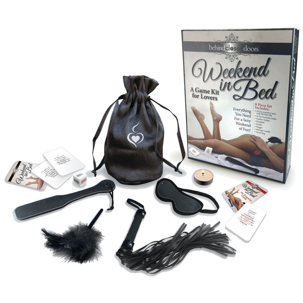 Behind Closed Doors Weekend in Bed Couples Kit Game > Novelties > Games - Tophatter Daily Deals
