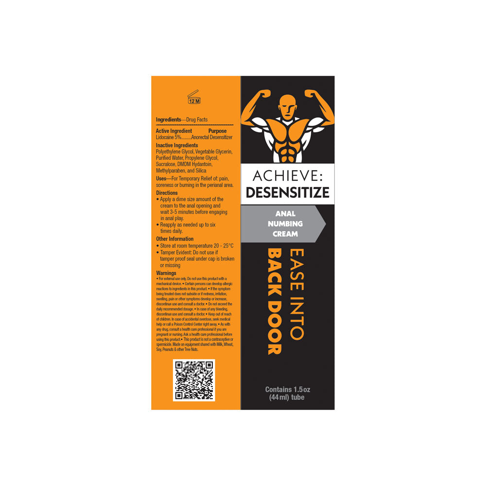 Achieve: Desensitize Cream 2oz (44ml) > Lube > Anal - Tophatter Daily Deals