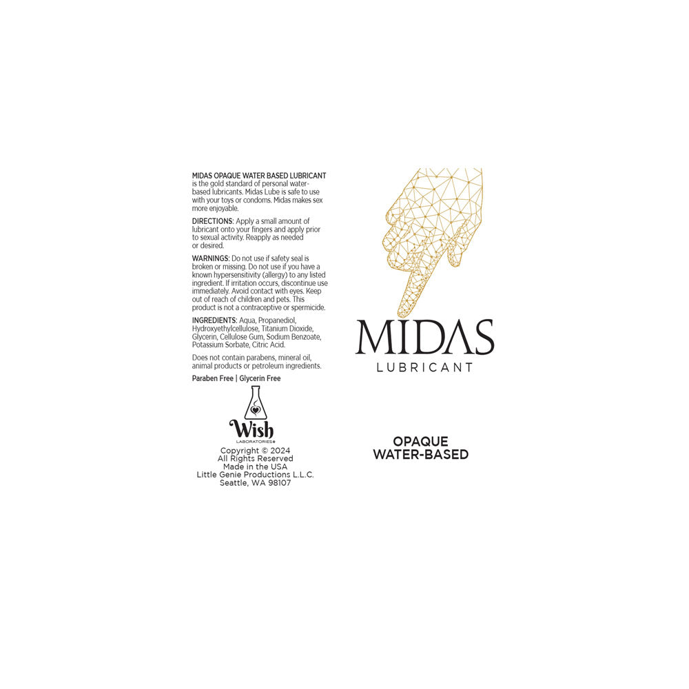 Midas Opaque Water Based Lubricant 59 mls > Lube > Water Based - Tophatter Daily Deals