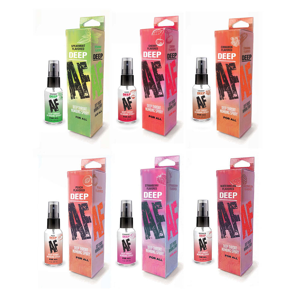 Deep AF (Strawberry) – Flavored Oral Desensitizer Spray 29 ml > Lube > Oral Gels & Sprays - Tophatter Daily Deals