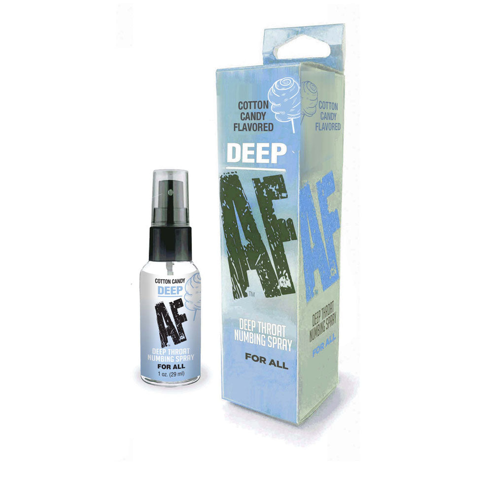 Deep AF Cotton Candy Flavoured Deep Throat Spray 29 ml > Lube > Oral Gels & Sprays - Tophatter Daily Deals