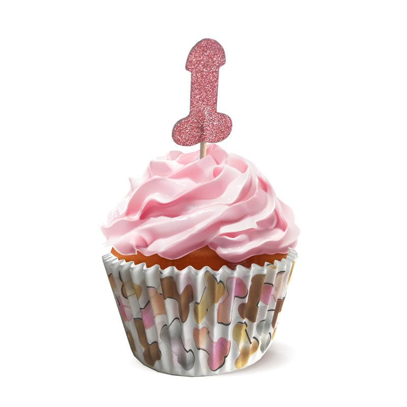 Glitterati Penis Party Cupcake Set of 24 > Novelties > Party Supplies - Tophatter Daily Deals
