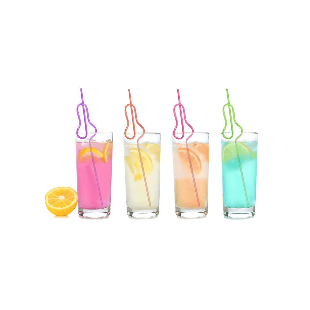 Glitterati Penis Silly Straws Set of 8 Reusable Party Straws > Novelties > Party Supplies - Tophatter Daily Deals