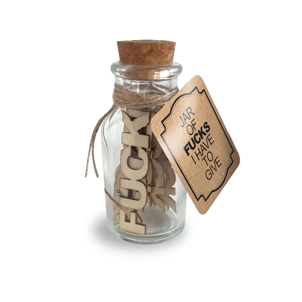 Jar of Fucks I Have to Give – 15 Pack Novelty Gift Jar > Novelties > Gag Gifts - Tophatter Daily Deals