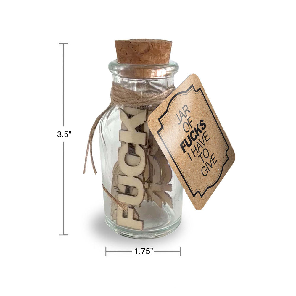 Jar of Fucks I Have to Give – 15 Pack Novelty Gift Jar > Novelties > Gag Gifts - Tophatter Daily Deals