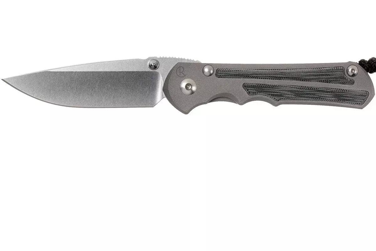 Chris Reeve Knives Large Inkosi - Drop Point Blade - Black Canvas Micarta Inlay - LIN-1012 Collectors - Tophatter Daily Deals
