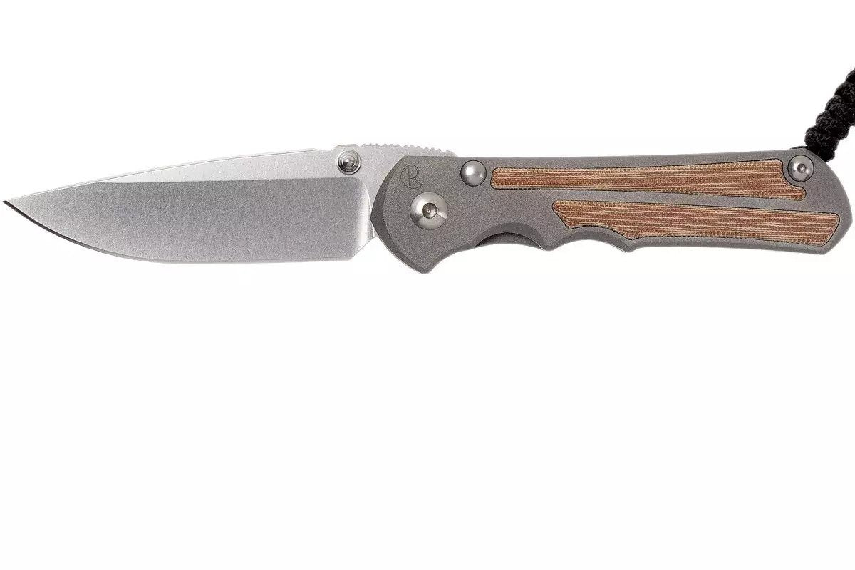 Chris Reeve Knives Large Inkosi - Drop Point Blade - Natural Canvas Micarta Inlay - LIN-1014 Collectors - Tophatter Daily Deals