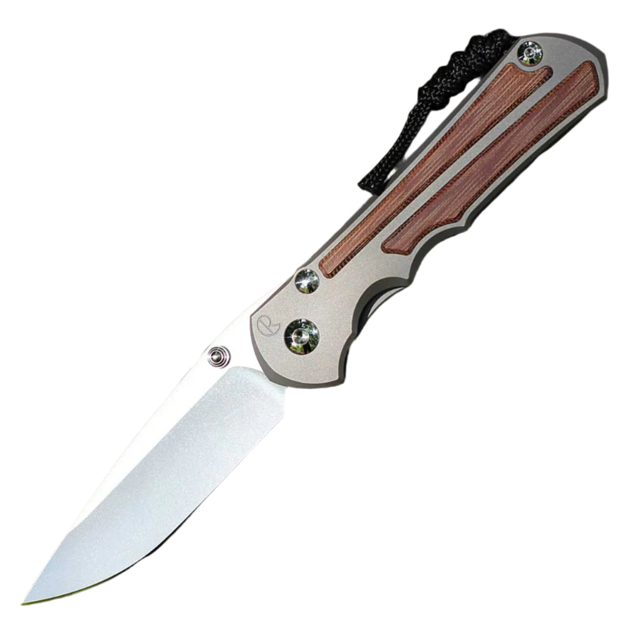 Chris Reeve Knives Large Inkosi - Drop Point Blade - Glass Blasted Handle - Natrual Micarta Inlay - LIN-1118-006 Collectors - Tophatter Daily Deals