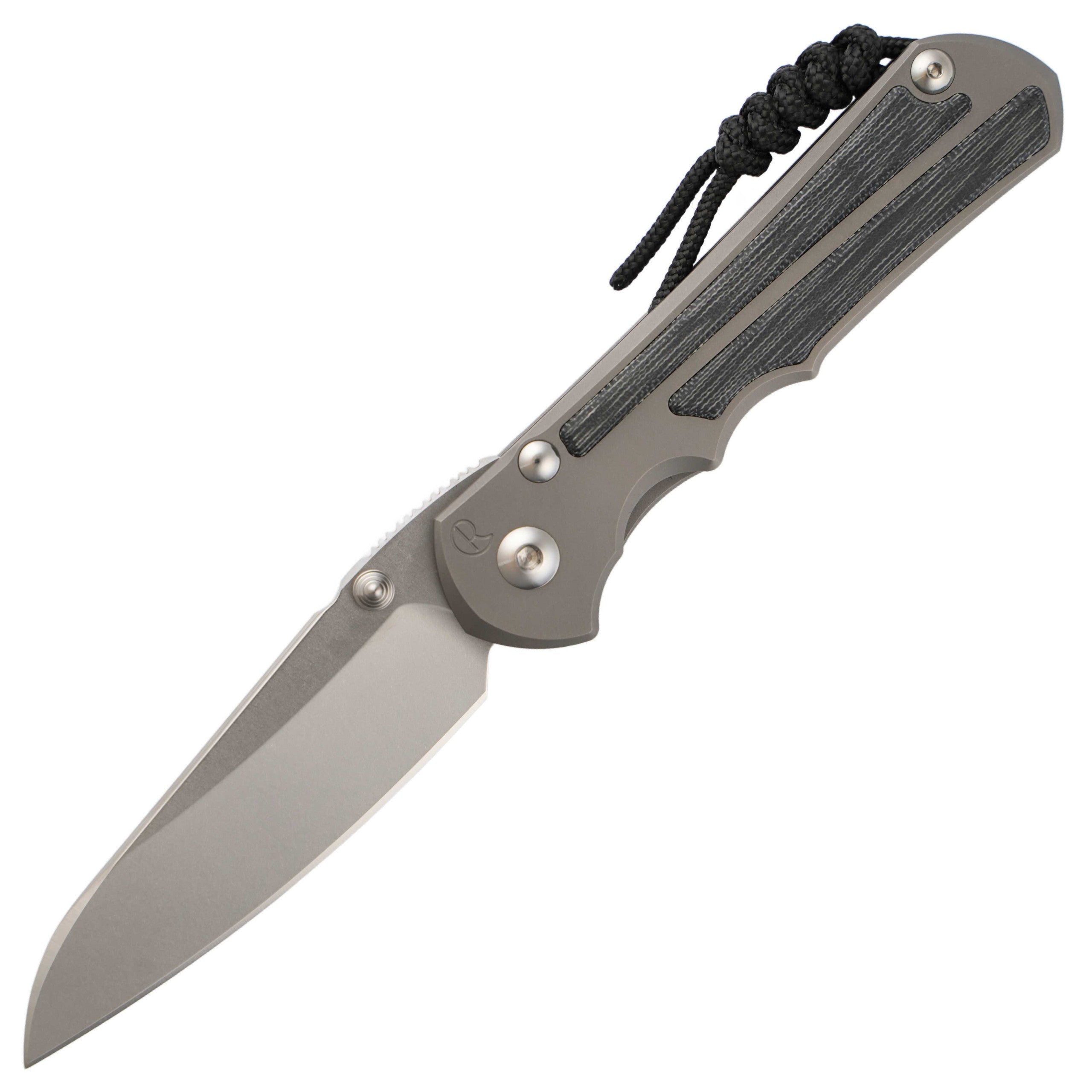 Chris Reeve Knives Large Inkosi - Insingo Blade - Glass Blasted Handle - Black Canvas Micarta Inlay - LIN-1124 Collectors - Tophatter Daily Deals
