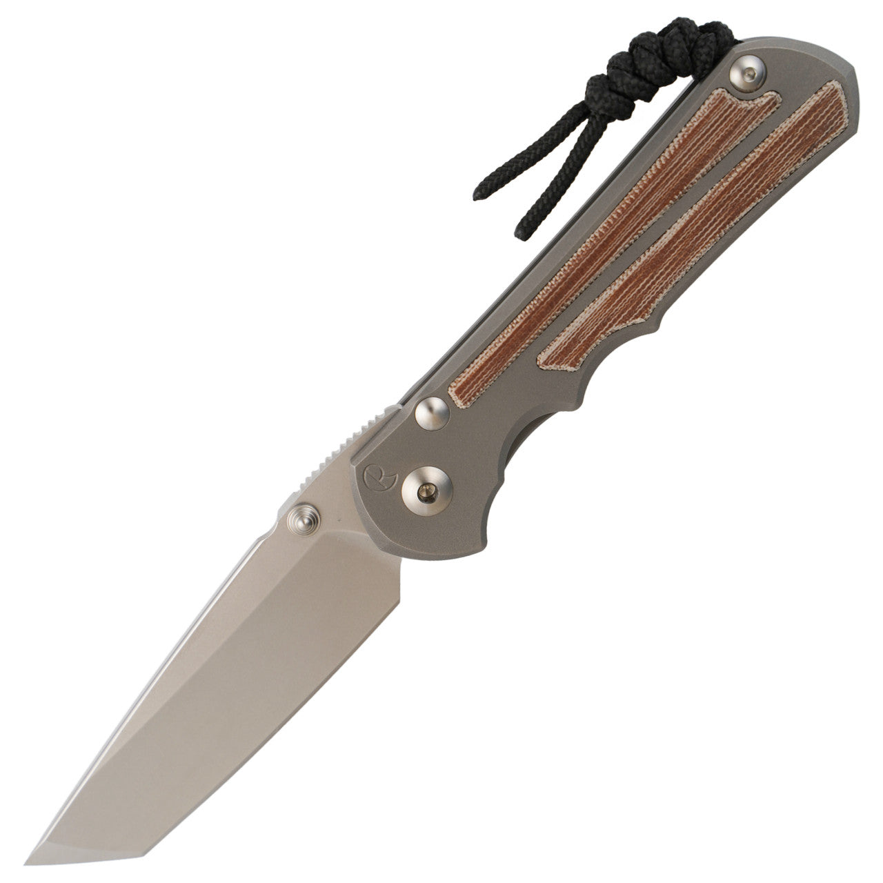 Chris Reeve Knives Large Inkosi - Tanto Blade - Glass Blasted Handle - Natural Canvas Micarta Inlay - LIN-1134 Collectors - Tophatter Daily Deals