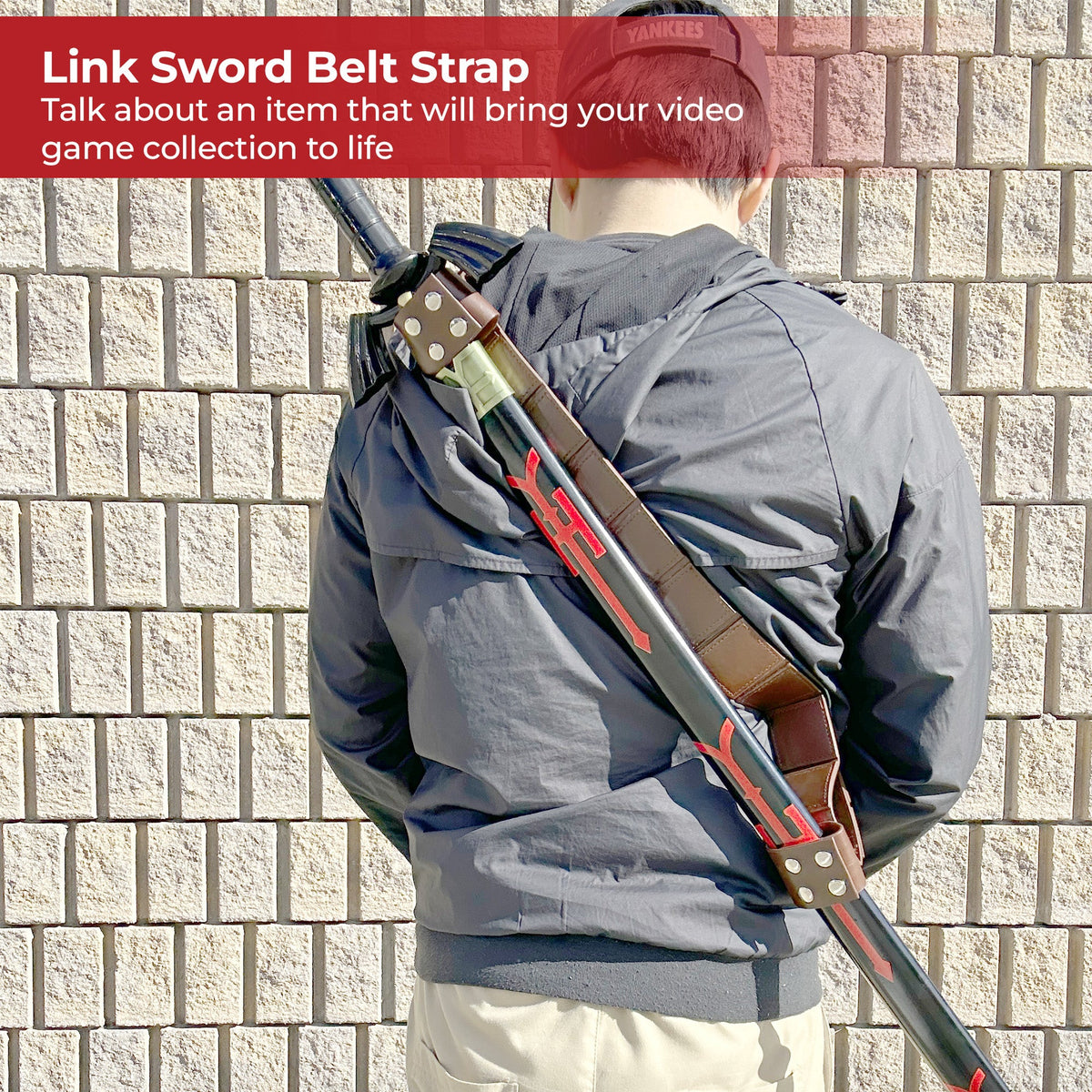 Link Hyrule Sword Leather Belt Strap historical period - Tophatter Daily Deals