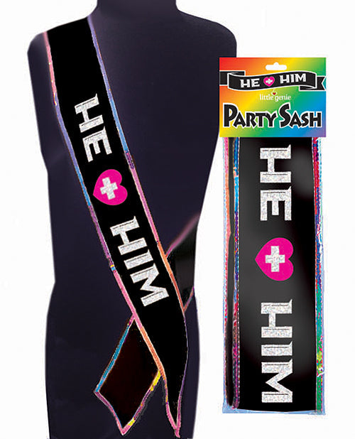 He + Him Sash Party Supplies - Tophatter Daily Deals