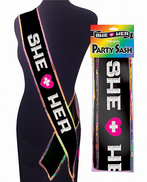 She + Her Sash Party Supplies - Tophatter Daily Deals