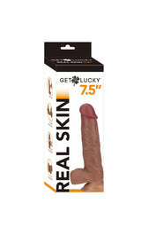Real Skin 7.5 Inch Dual-Layer Sliding Skin Dildo > Dildos > Realistic Dildos - Tophatter Daily Deals