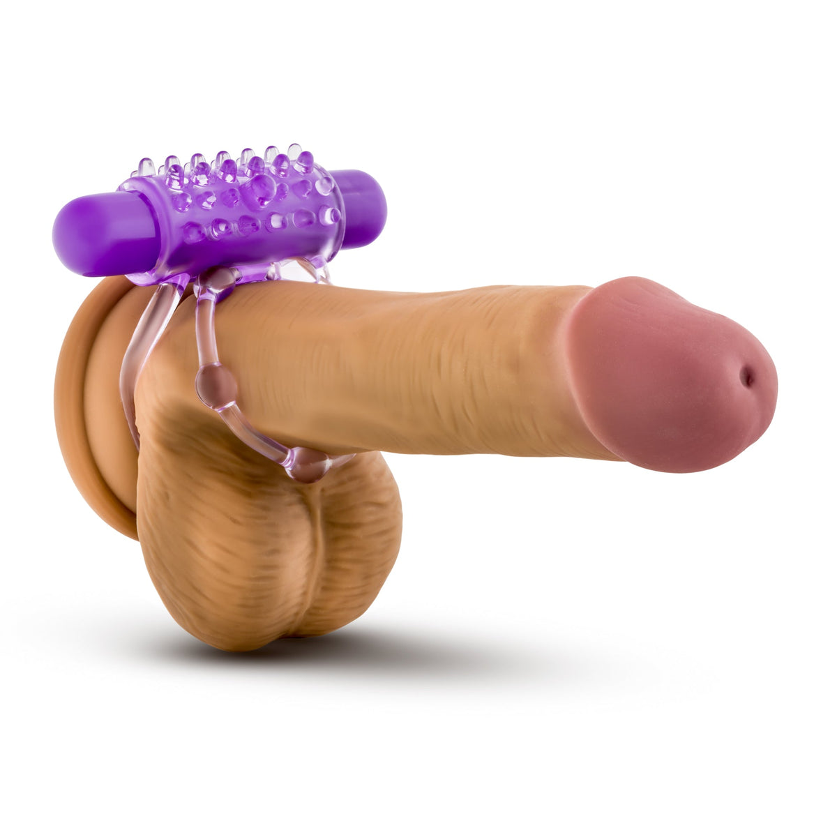 Play With Me The Player Vibrating Double Strap Cock Ring in Purple > Cock Ring > Vibrating - Tophatter Daily Deals