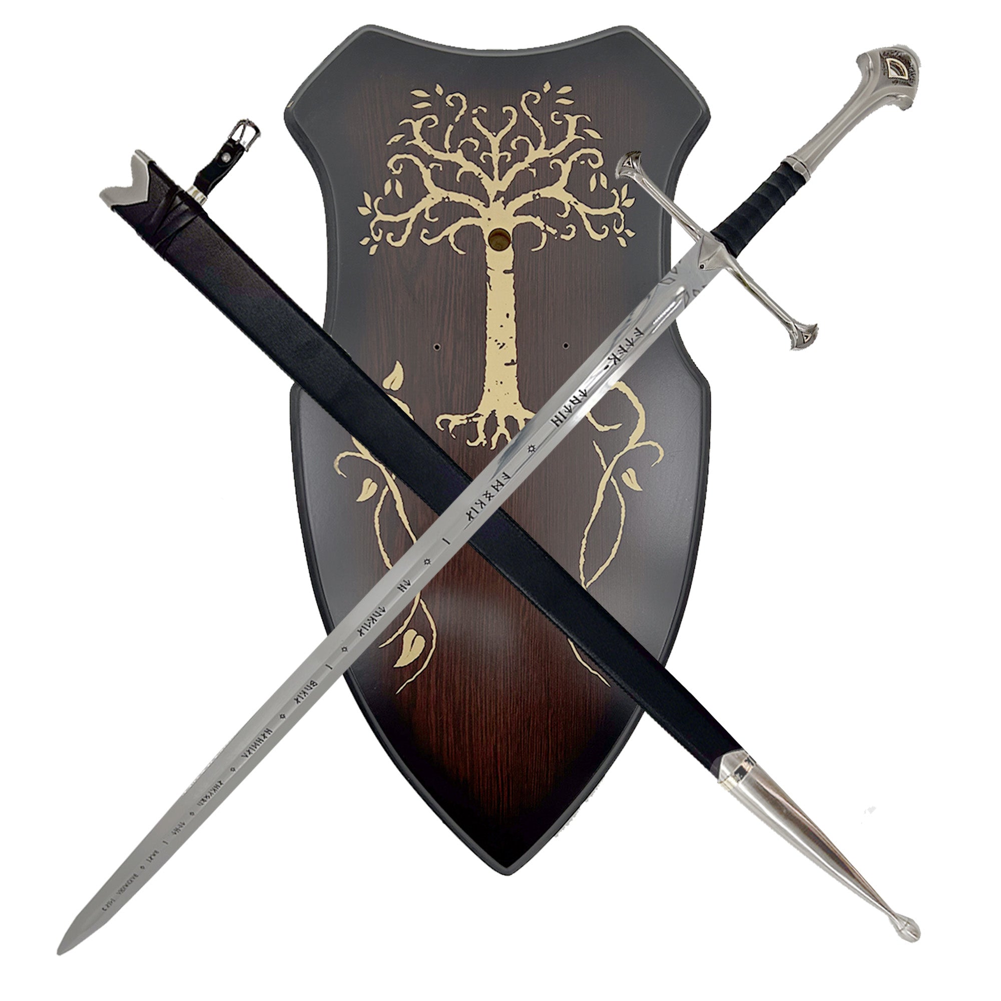 Lord of the Rings Anduril Sword of Aragorn with Plaque & Scabbard swords - Tophatter Daily Deals