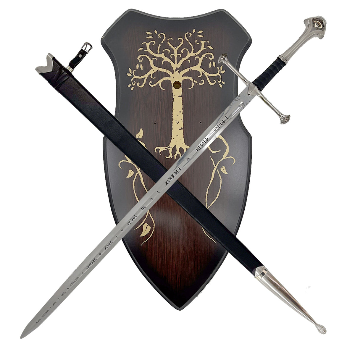 Lord of the Rings Anduril Sword of Aragorn with Plaque & Scabbard swords - Tophatter Daily Deals