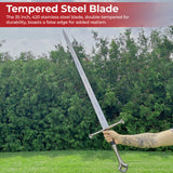 Lord of the Rings Anduril Sword of Aragorn with Plaque & Scabbard swords - Tophatter Daily Deals