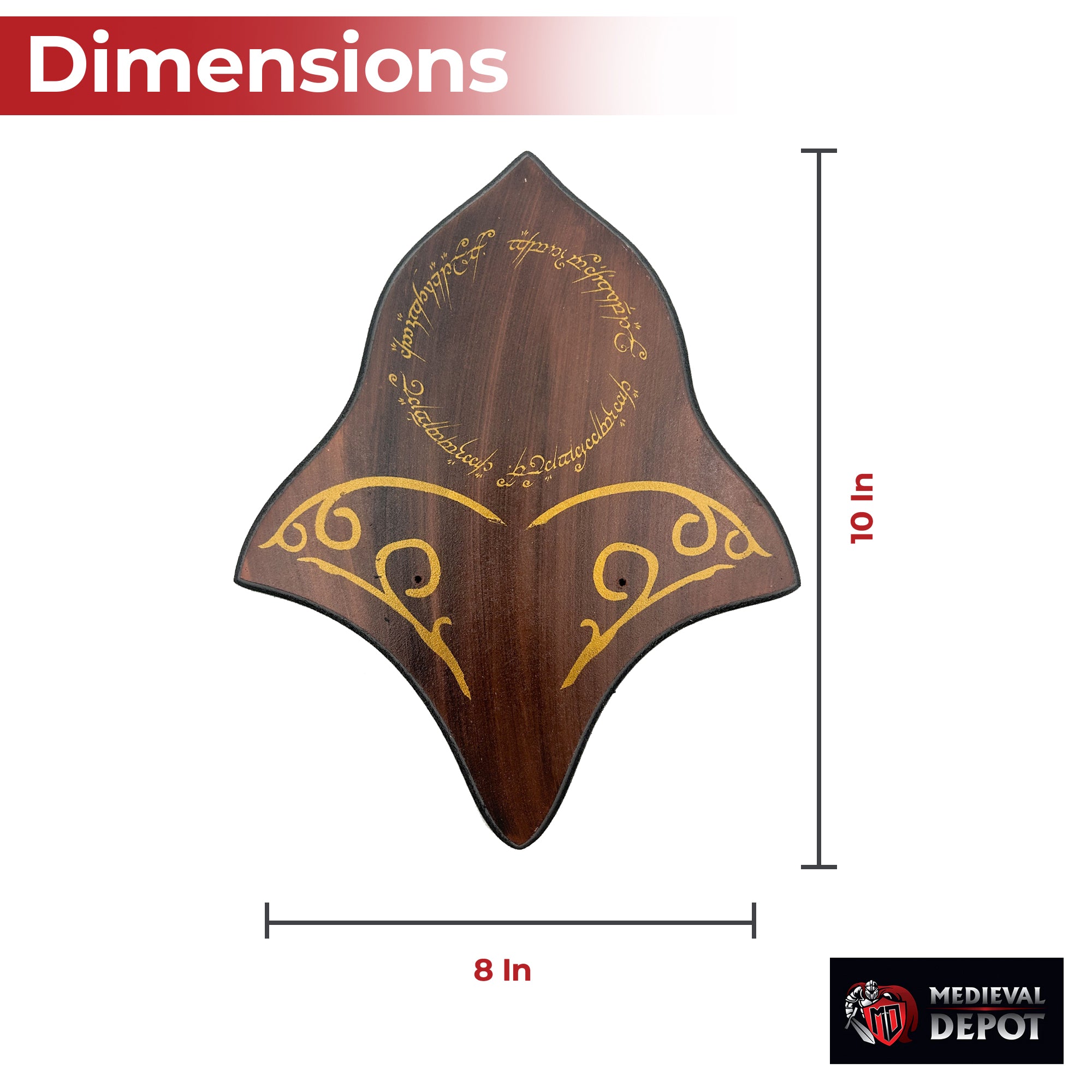 LOTR Elven Inspired Decorative Sword Dagger Wall Mount Display Display Stands & Plaques - Tophatter Daily Deals