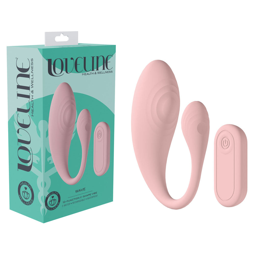 Lovelife Wave C Shaped Vibrator with Remote Control > Sex Toys > Couples Toys - Tophatter Daily Deals