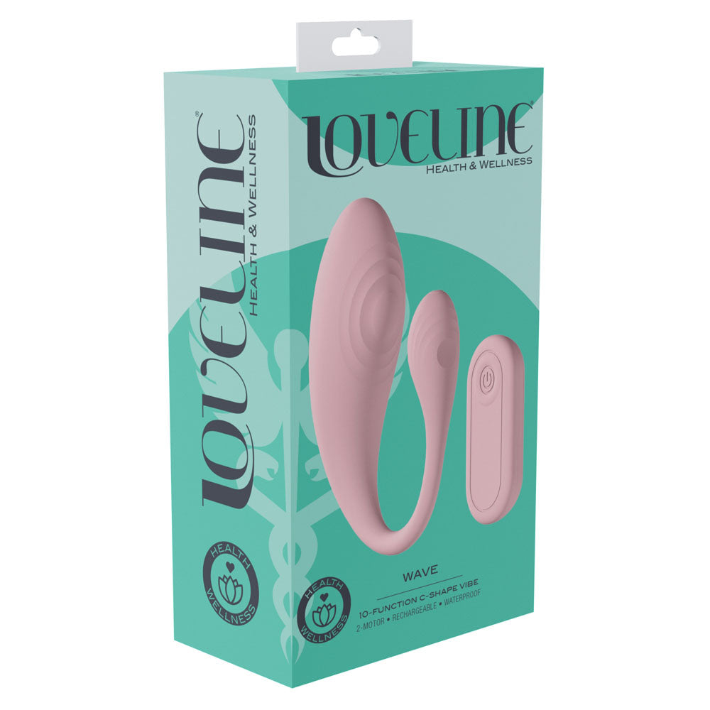 Lovelife Wave C Shaped Vibrator with Remote Control > Sex Toys > Couples Toys - Tophatter Daily Deals