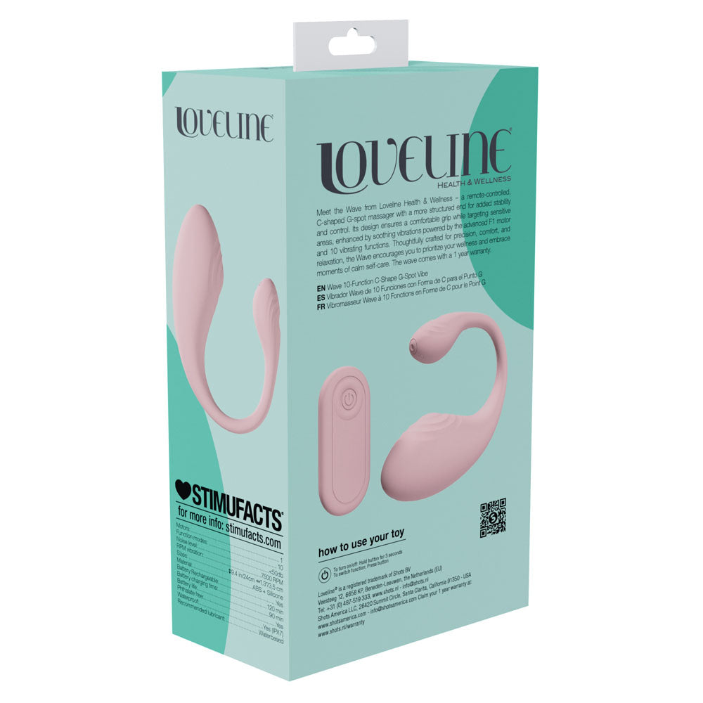Lovelife Wave C Shaped Vibrator with Remote Control > Sex Toys > Couples Toys - Tophatter Daily Deals