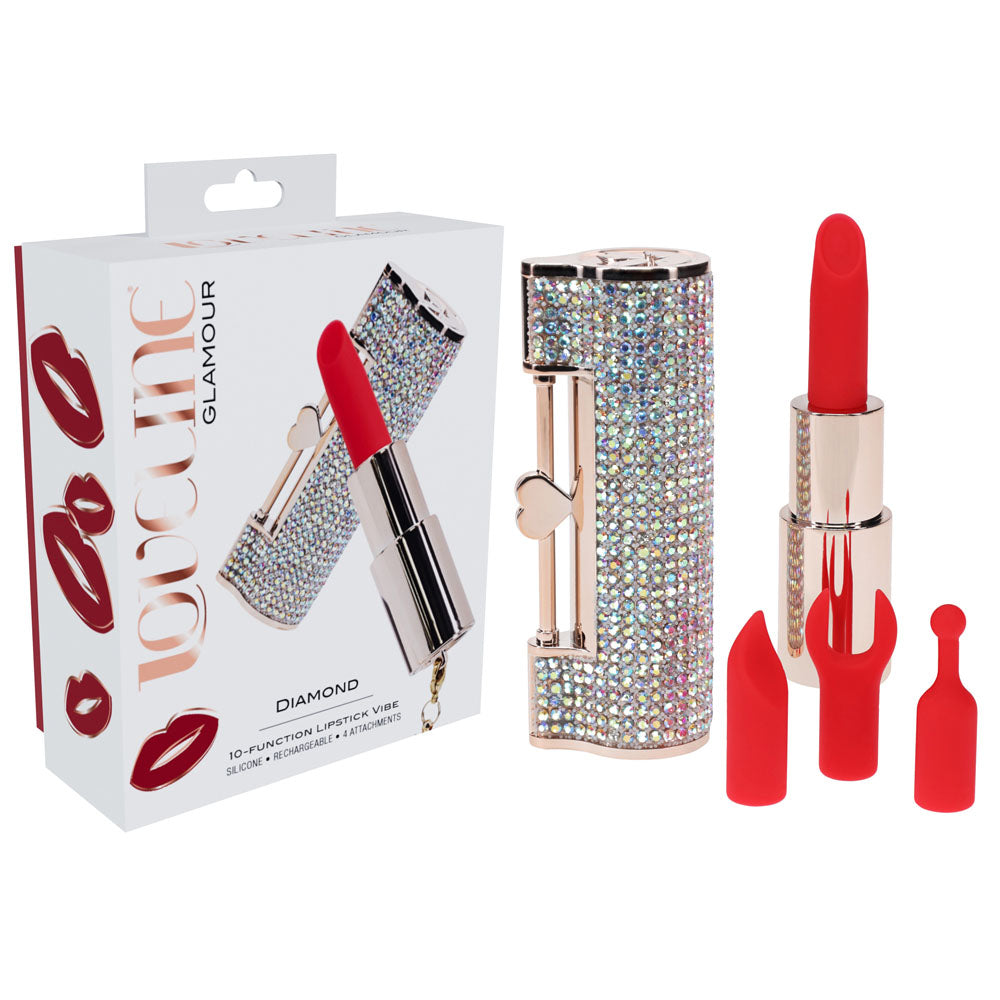 Loveline Diamond – 8.3 cm USB Rechargeable Lipstick Vibrator > Vibrators > Mini Vibrators - Tophatter Daily Deals