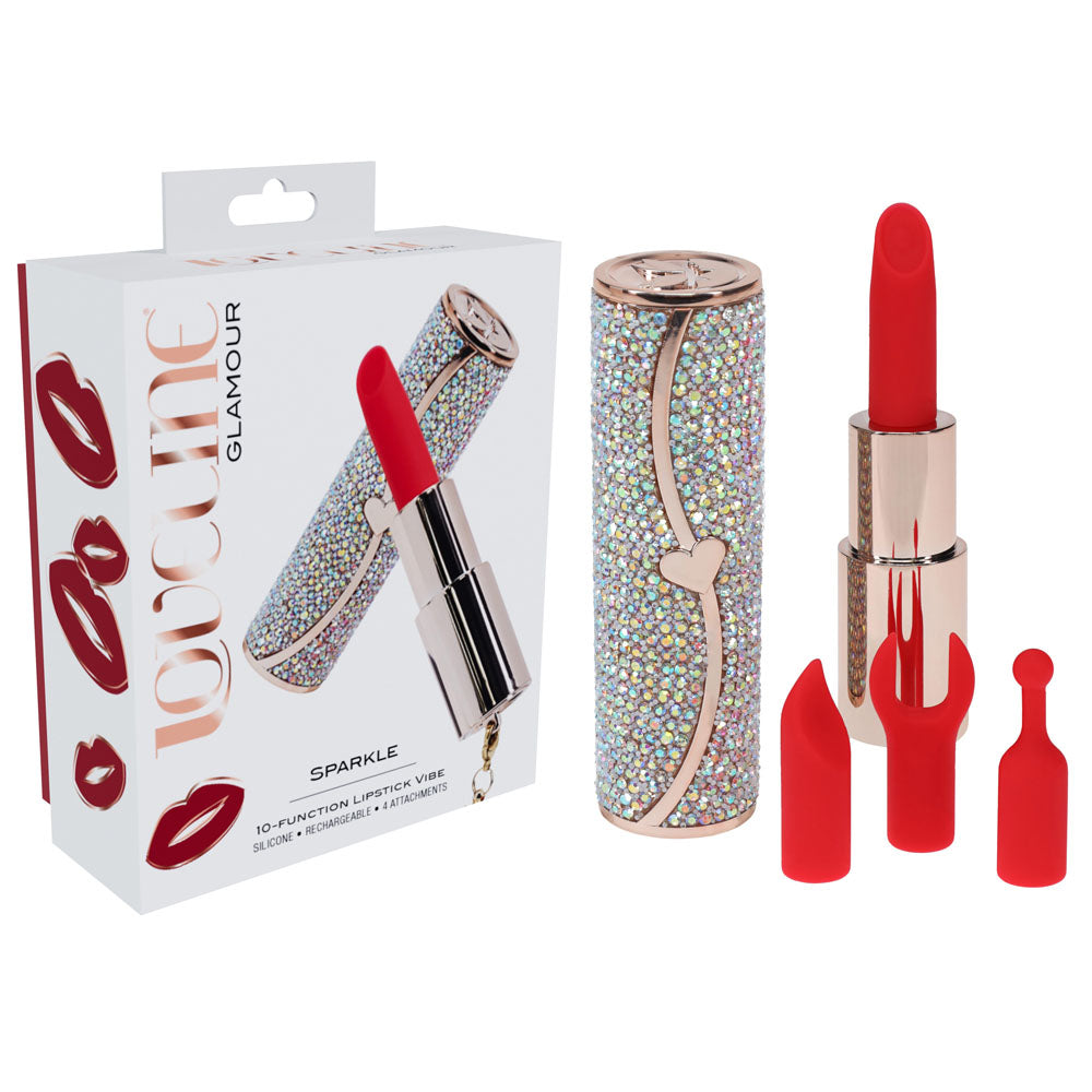 Lovelife Sparkle – USB Rechargeable 8.3 cm Lipstick Vibrator > Vibrators > Mini Vibrators - Tophatter Daily Deals