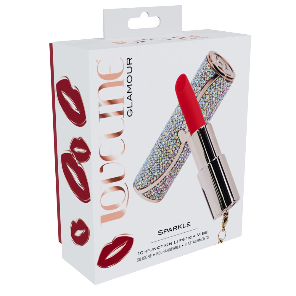 Lovelife Sparkle – USB Rechargeable 8.3 cm Lipstick Vibrator > Vibrators > Mini Vibrators - Tophatter Daily Deals