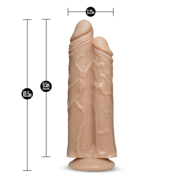 Dr. Skin Double Trouble (Vanilla) – Realistic 9.5" Double Shaft Dildo > Dildos > Oversized Toys - Tophatter Daily Deals