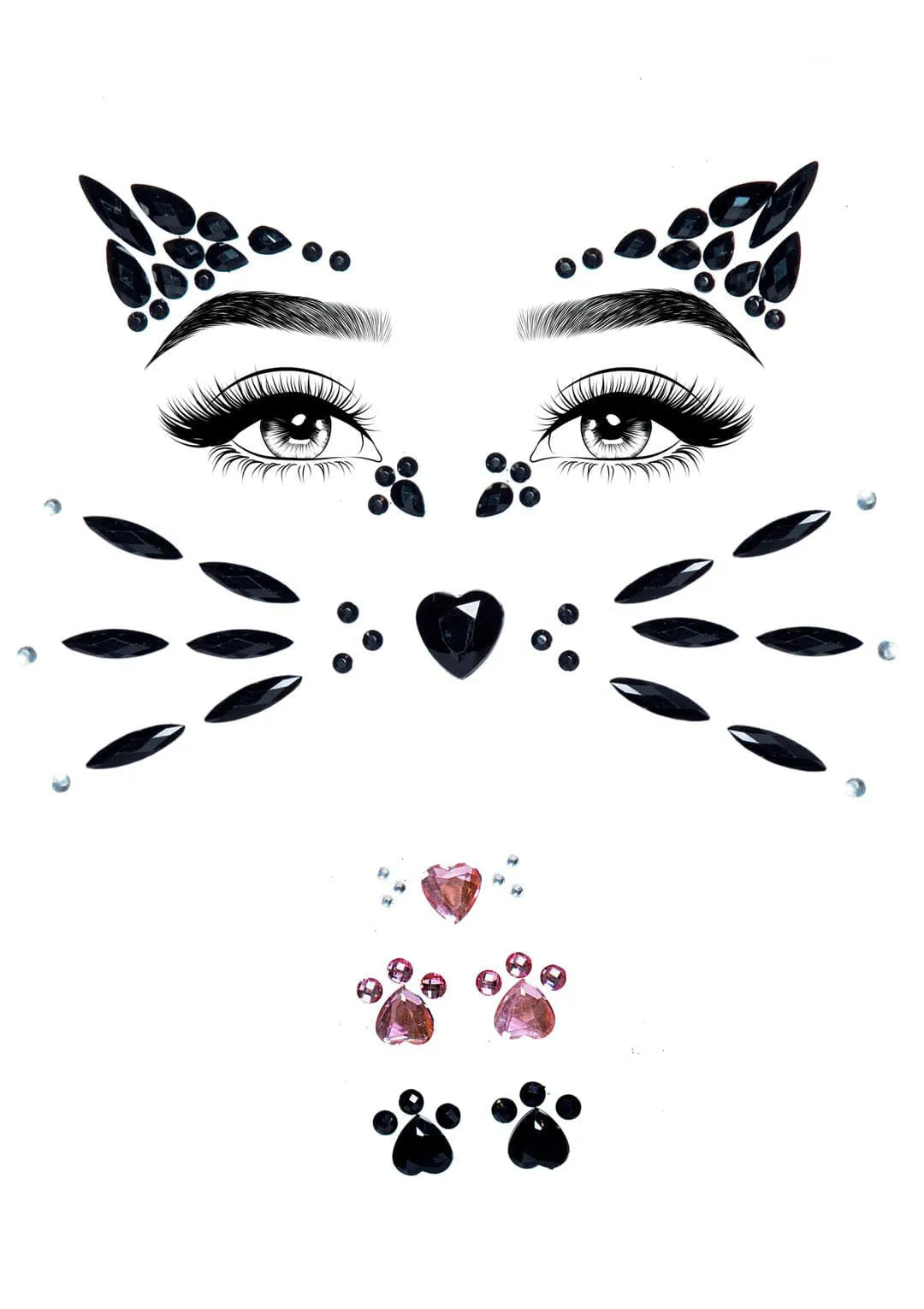 Animal Rhinestone Stick-On Jewels – Adhesive Face and Body Jewelry > Clothes > Body Jewellery (Non Piercing) - Tophatter Daily Deals