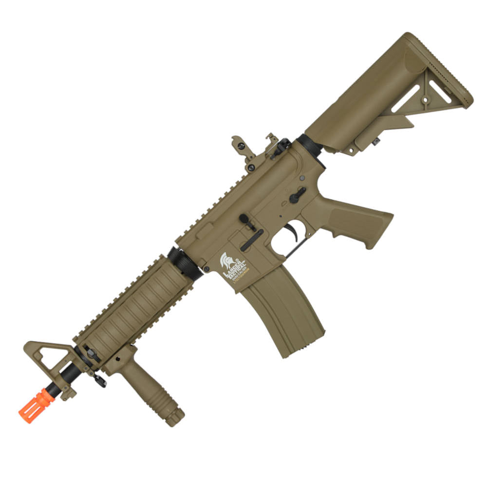 Lancer Tactical MK18 MOD 0 M4 CQB Gen 2 Airsoft Gun Tan/Dark Earth - TOPHATTER'S ARMORY DEALS Collectible Weapons - Tophatter Daily Deals