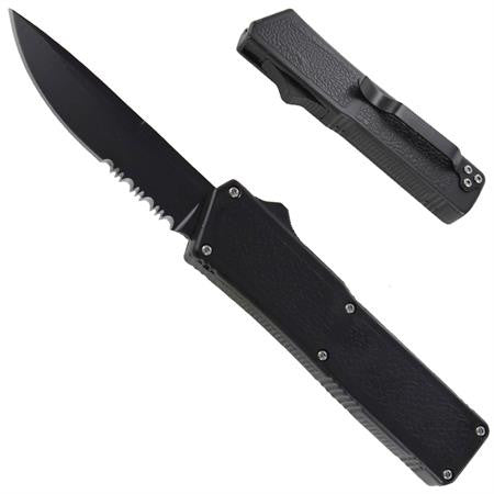 Lightning OTF Knife Black Ice Automatic Dual Action Knife-OTF - Tophatter Daily Deals