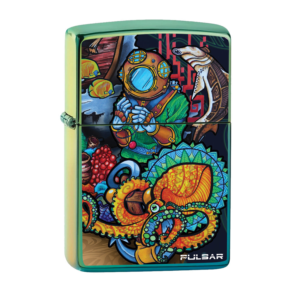 Tophatter's Inc. Zippo Lighter | Psychedelic Ocean Lighters - Tophatter Daily Deals