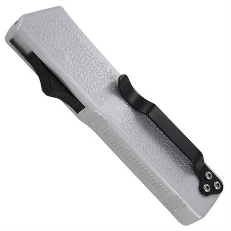 Lightning OTF Knife Hail Storm Silver Automatic Dual Action Knife-OTF - Tophatter Daily Deals
