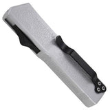 Lightning OTF Knife Hail Storm Silver Automatic Dual Action Knife-OTF - Tophatter Daily Deals