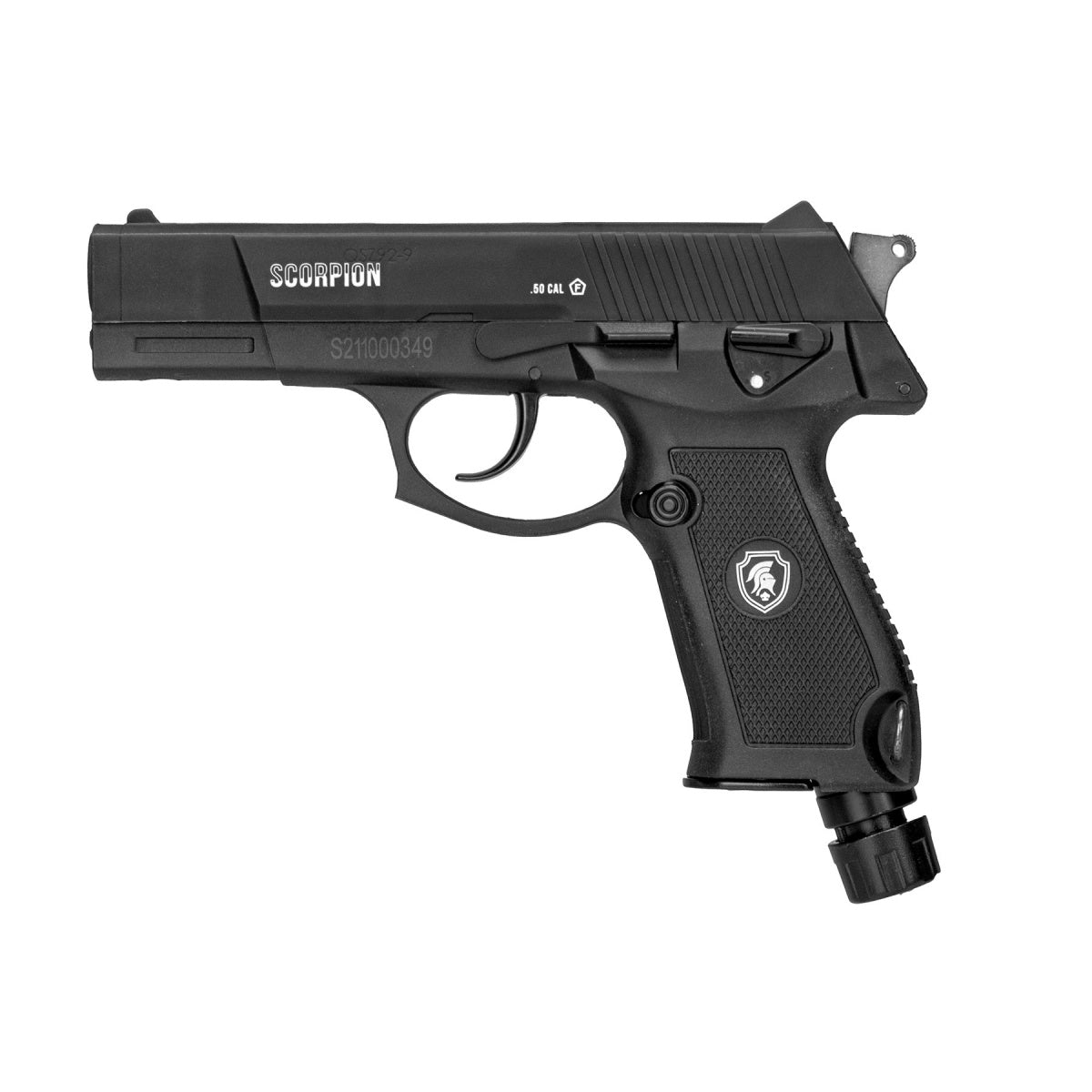 Scorpion .50 Cal CO2 Powered Less Lethal Defense Pistol Collectible Weapons - Tophatter Daily Deals