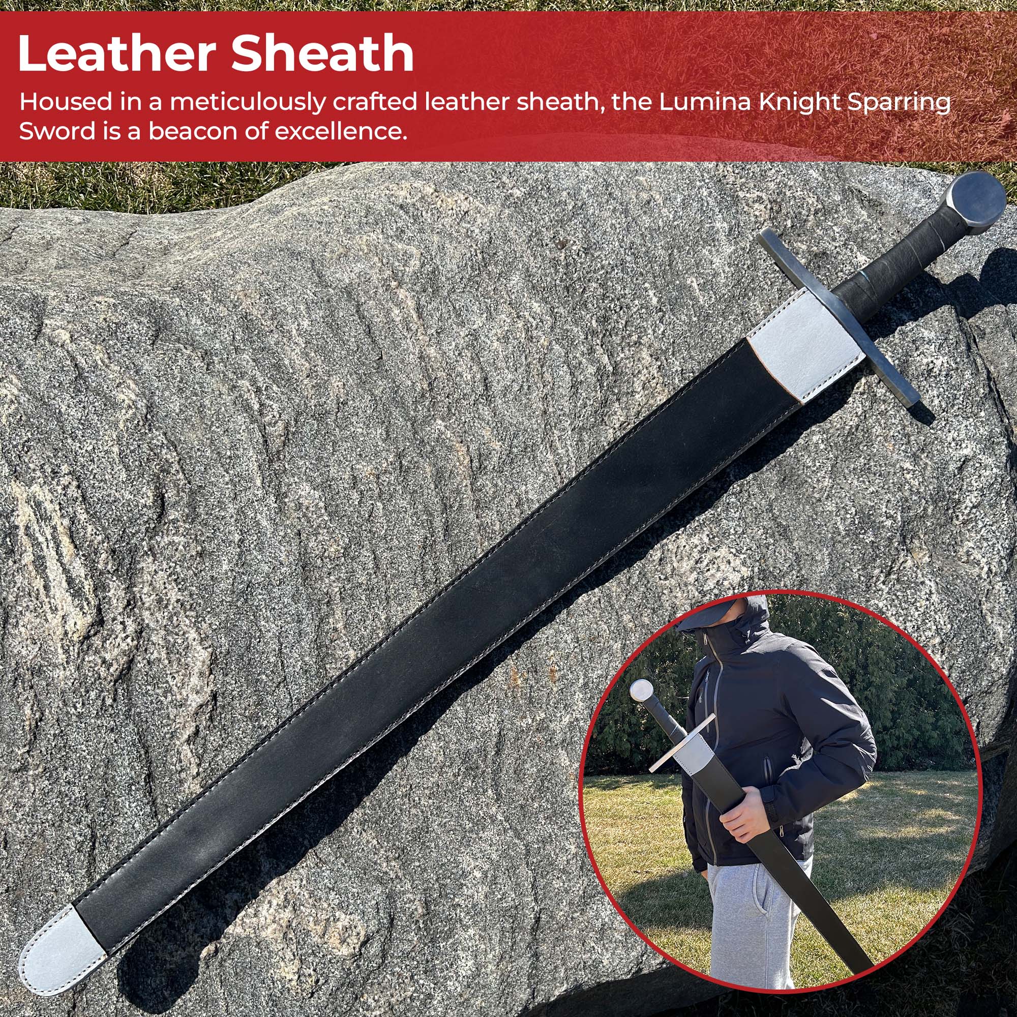 Lumina Knight Heavy Duty Sparring Sword Swords - Tophatter Daily Deals