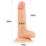 Lovetoy The Ultra Soft Dude – 7 Inch Realistic Dildo with Suction Cup > Dildos > Realistic Dildos - Tophatter Daily Deals