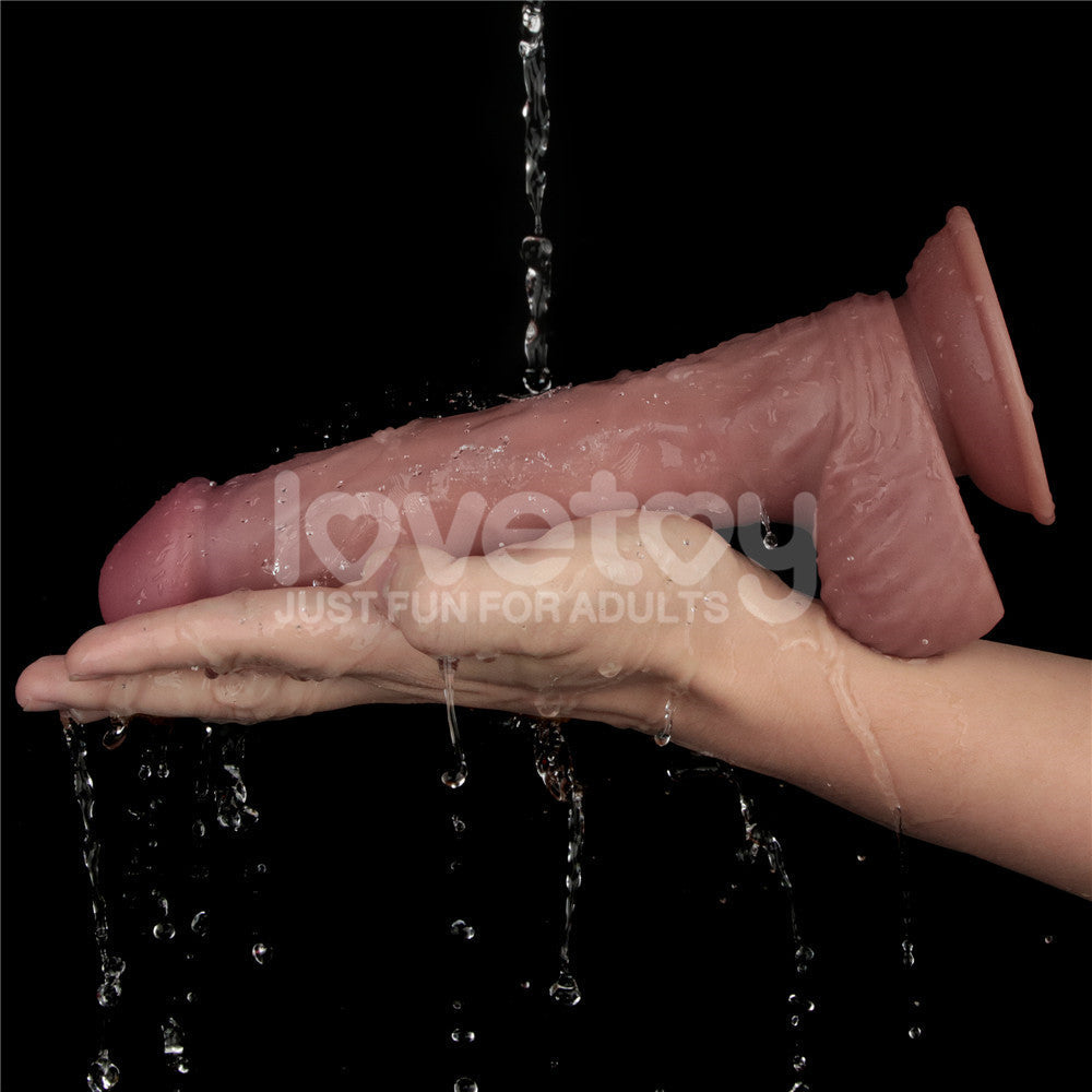 Lovetoy Dual-Density Power Cock – USB Rechargeable 9 Inch Vibrating Dildo > Vibrators > Realistic Vibrators - Tophatter Daily Deals