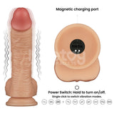 Power Basics 8.5 Inch USB Rechargeable Vibrating Dildo > Vibrators > Realistic Vibrators - Tophatter Daily Deals