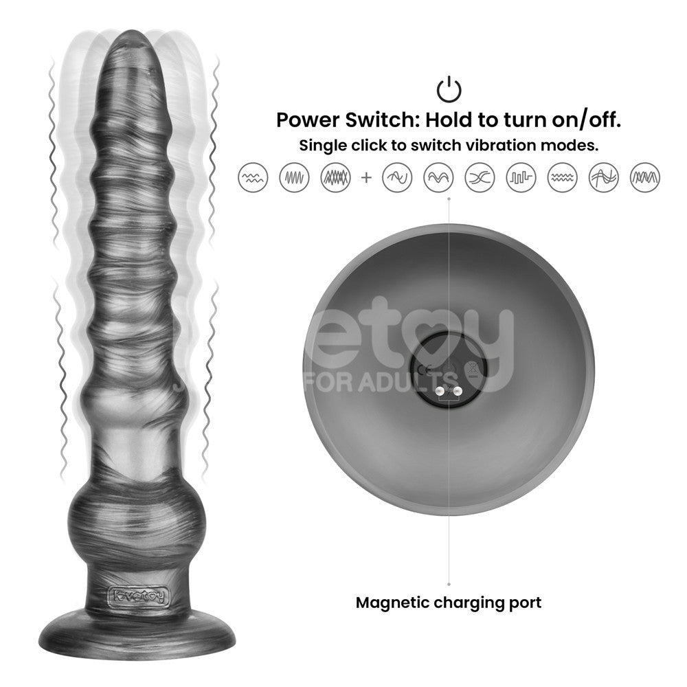 Vibrax Slider King Sized – USB Rechargeable 12.5 Inch Vibrating Dildo > Dildos > Oversized Toys - Tophatter Daily Deals