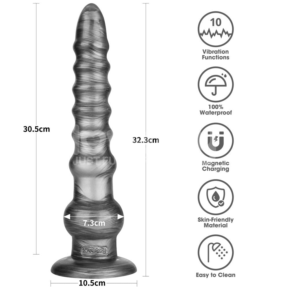 Vibrax Slider King Sized – USB Rechargeable 12.5 Inch Vibrating Dildo > Dildos > Oversized Toys - Tophatter Daily Deals