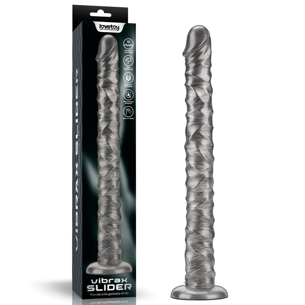 Vibrax Slider King Sized – 16 Inch USB Rechargeable Vibrating Dildo > Dildos > Oversized Toys - Tophatter Daily Deals
