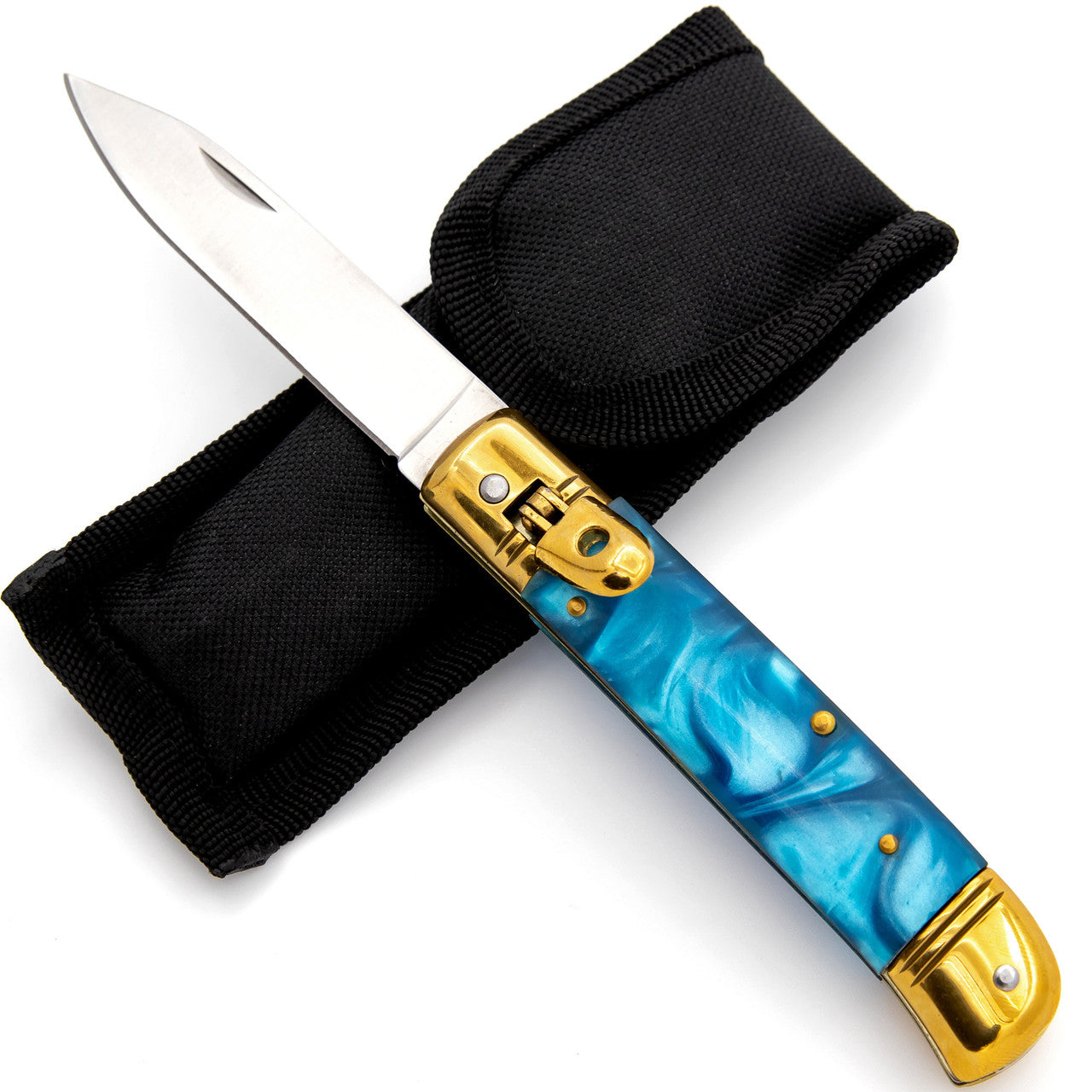 Elusive Horizon Switchblade Lever Lock Automatic Knife - TOPHATTER'S ARMORY DEALS Collectible Weapons - Tophatter Daily Deals