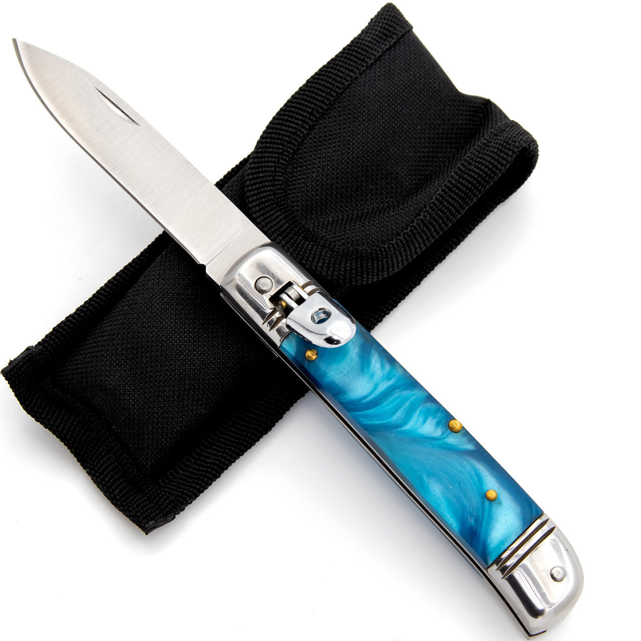 Argent Leviathan Automatic Lever Lock Switchblade Knife - TOPHATTER'S ARMORY DEALS Collectible Weapons - Tophatter Daily Deals