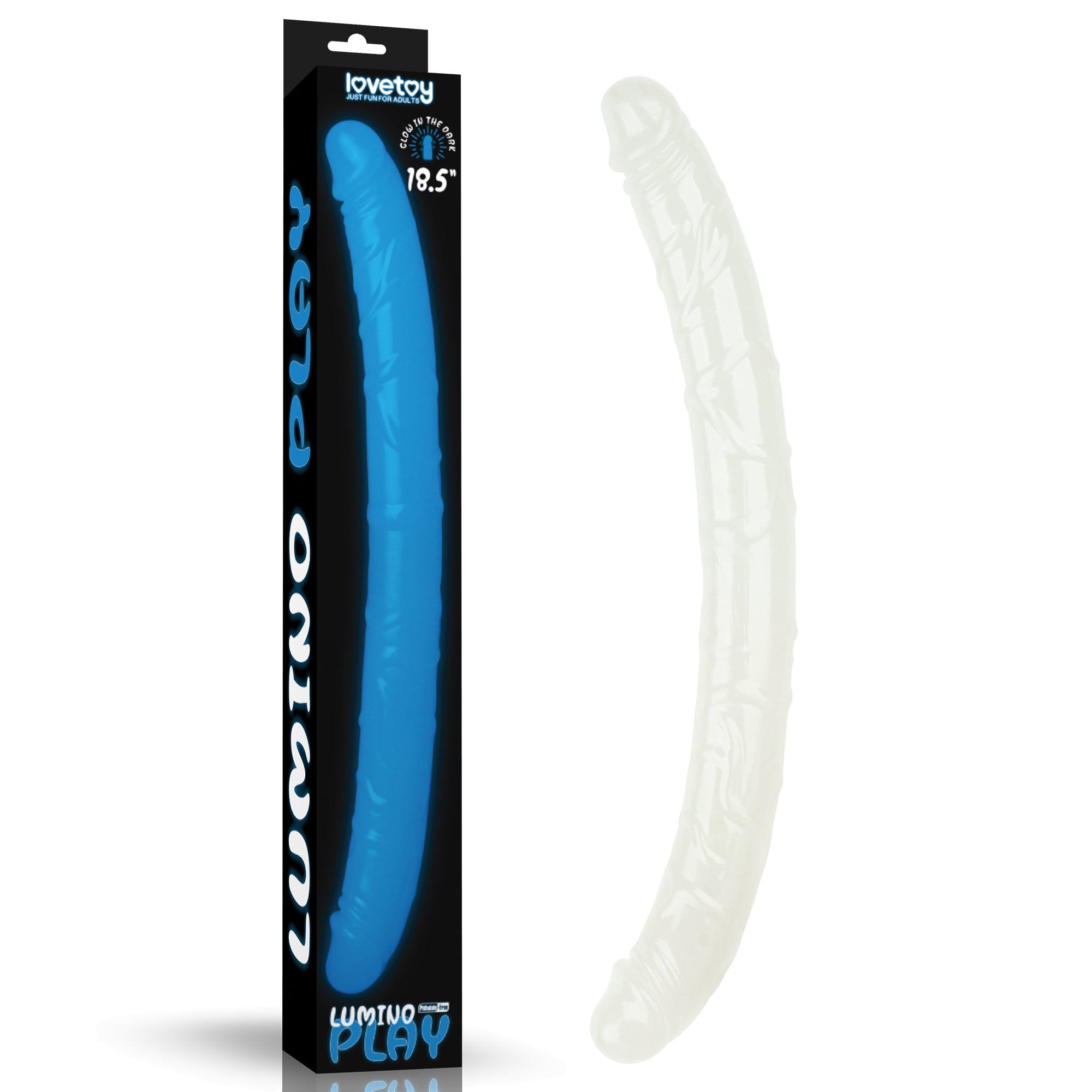 Lumino Play 18.5 Inch Glow in the Dark Double Dildo > Dildos > Double Dildos - Tophatter Daily Deals