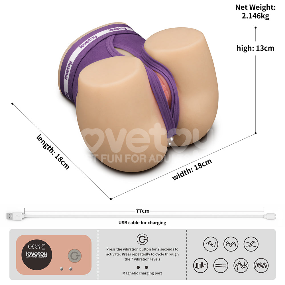 Streetgirls Dual Motor Automatic Pulse Masturbator with Realistic Vagina and Anus > Sex Toys For Men > Assbators - Tophatter Daily Deals
