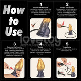 Aerosx Dual Density Inflatable Fantasy Dildo – 7.5 Inch Inflatable Dildo > Dildos > Fantasy - Tophatter Daily Deals
